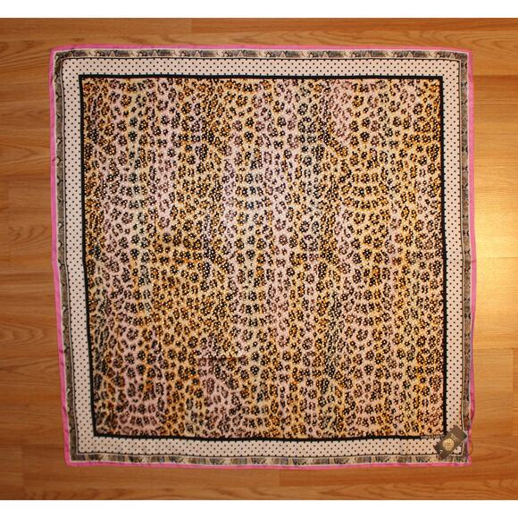 Vince Camuto Leo Polka Dot 36" Square Scarf 54% Silk / 46% Modal #VC2554 - Picture 2 of 2